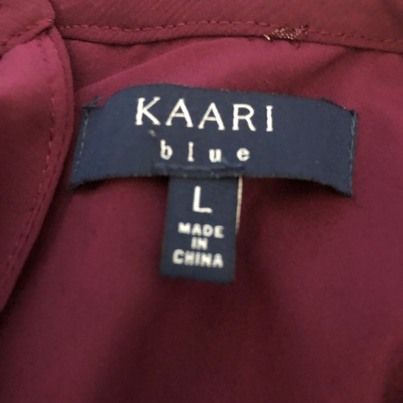 KAARI BLUE Long Sleeve Mix Pleated Dress L - Picture 8 of 8